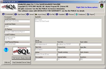 WinMysqlAdmin входит в стандартную поставку MySQL